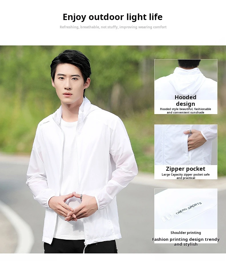 Custom Logo New Sunscreen Clothing Spring/Summer Couples Solid Color Waterproof Anti-fouling Breatha