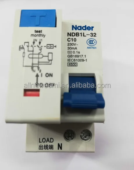 NDB1L-32C10 residual current circuit breaker brand new original Nader leakage switch  30mA leakage current