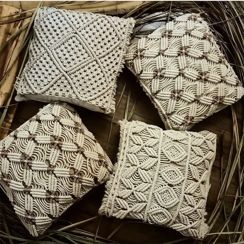 Customized Retro Cotton rame Pillow Home Sofa Cushion Cover Customized Retro Cotton rame Pillow Home Sofa Cushion Cover 1