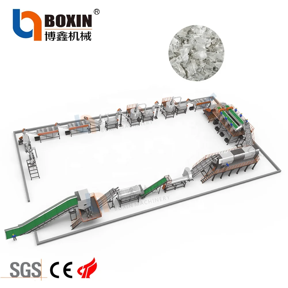 Automatic Trommel Machine PET Bottle Washing Recycling Line Pre-washing Tumble Machine 5000kg/h