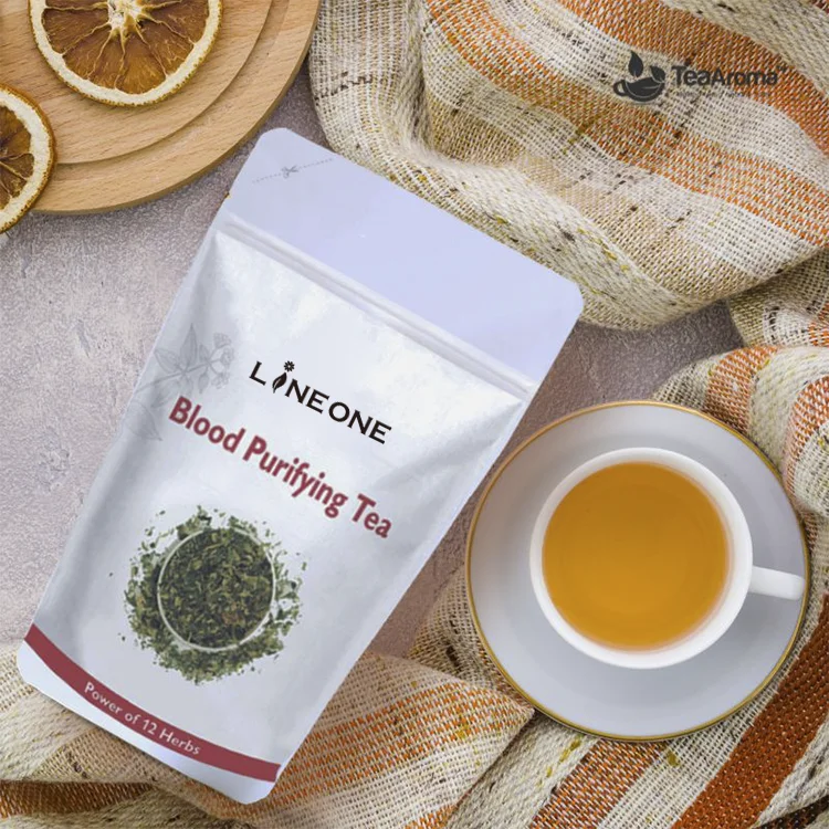 Private label blood circulation detoxes through anti-inflammatory and antioxidant tea details