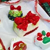 Christmas bow long rice ball