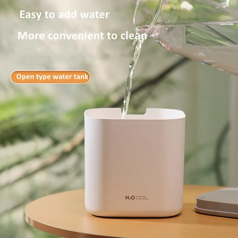 3L Double Nozzle Air Humidifier Essential Oil Aroma Diffuser With Coloful LED Light Ultrasonic Humidifiers Aromatherapy Diffuser