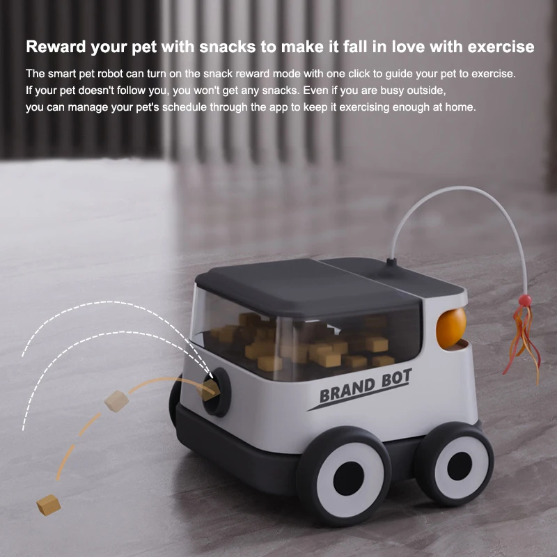 Factory Custom Intelligent Pet Companion Robot Toys Remote Control Laser Smart Interactive Cat Toy Usb Auto Movement Dog Toys