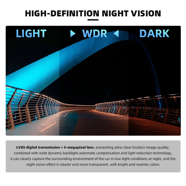 Wemaer LVDS Cable 4 Ways Car Cameras System HD 3D Reverse Backup Rear Side View Camera for BMW Audi Benz Toyota Honda details