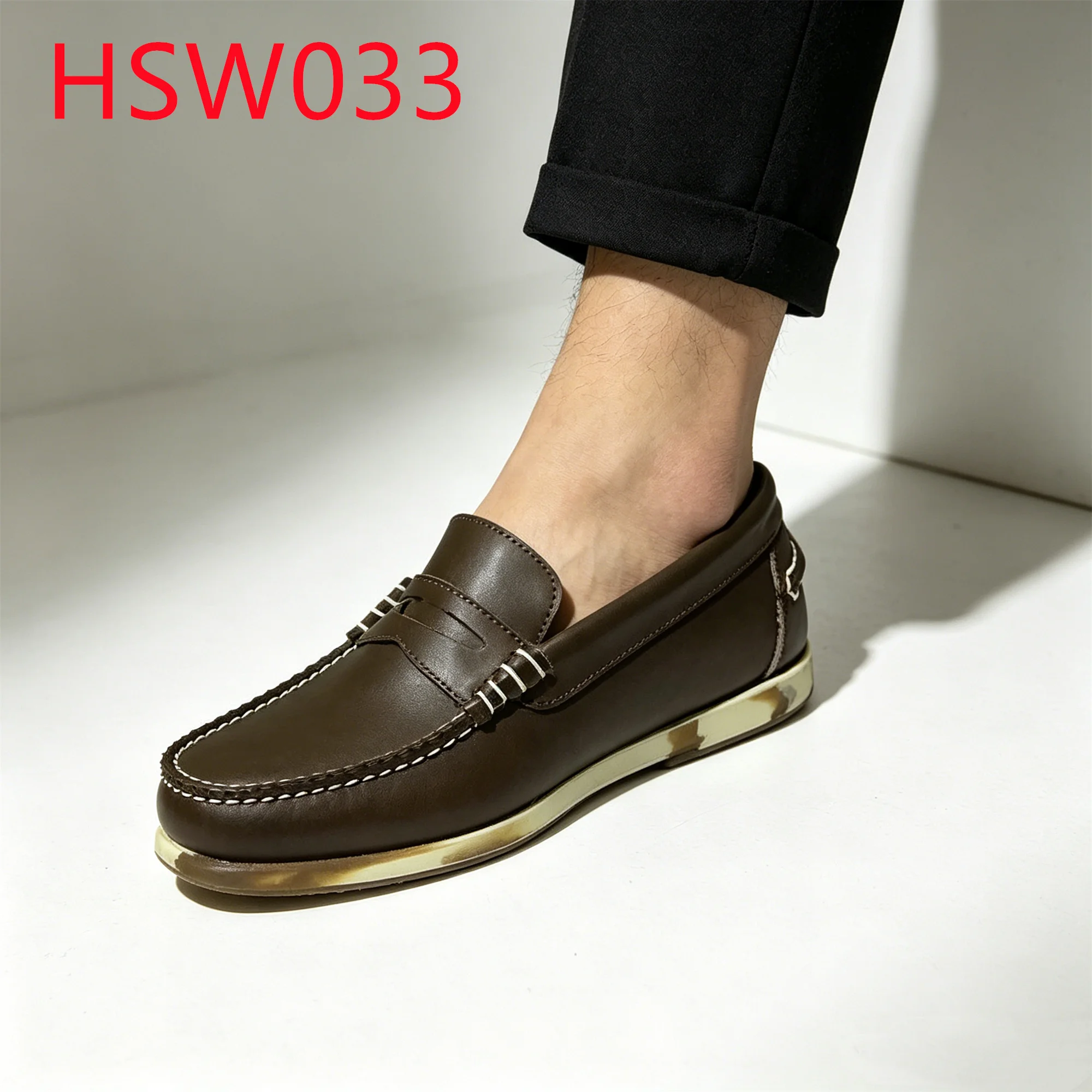 ZYF,daily Commute Durable Colorful Rubber Outsole Boat Shoes for Sale Social Gathering Mask Style Easy Wear Penny Shoes HSW033