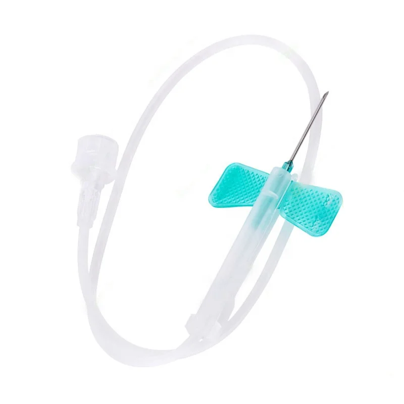 HOT selling disposable infusion needle Safety Scalp Vein Set ce iso oem  Butterfly wings Color-coded