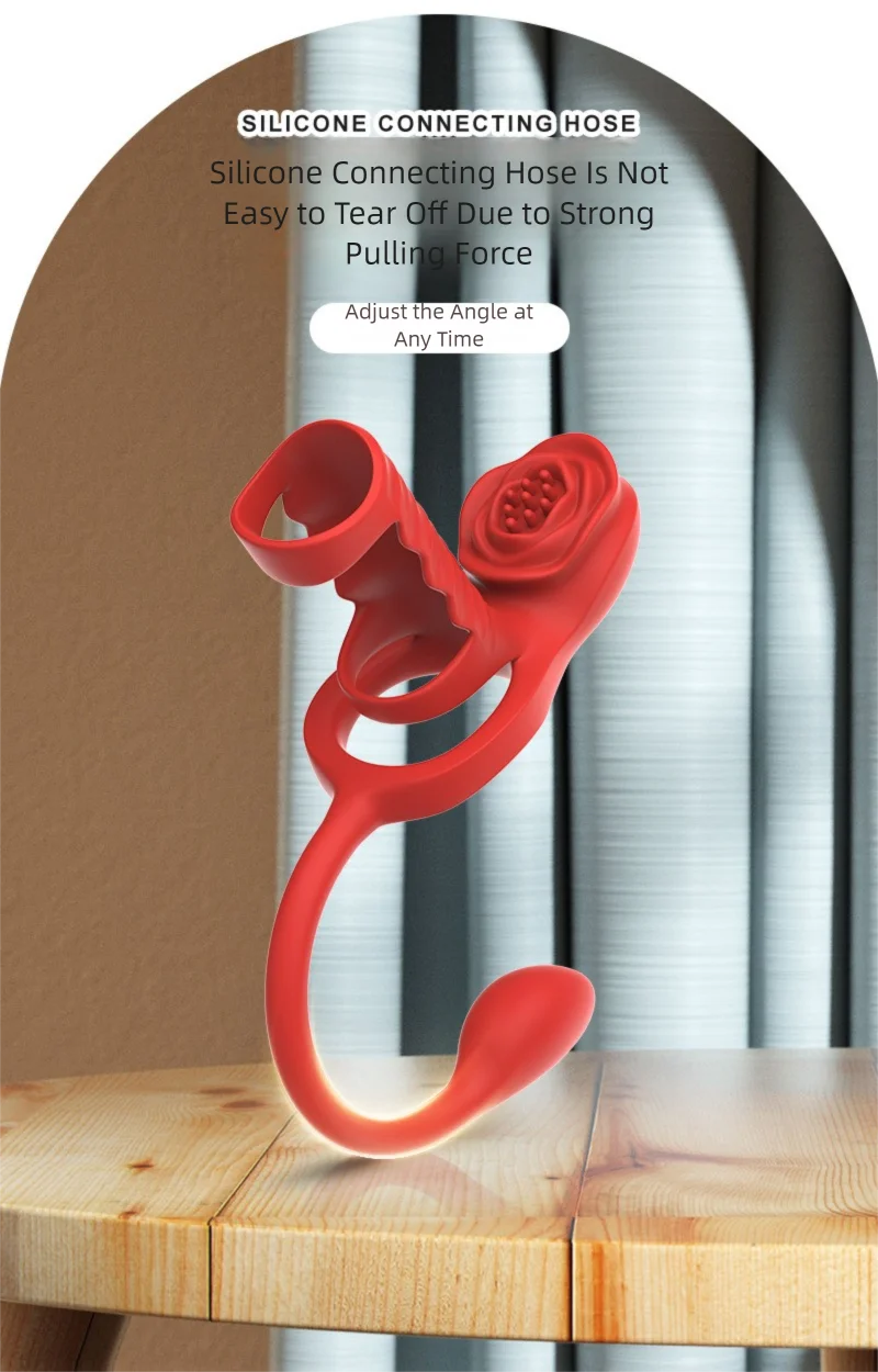 Rose Fine Ring Vibrator für Männer – Sexspielzeug für Paare zur klitoralen Stimulation und für mehr Lust beim Masturbieren_voghion.com