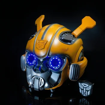 E93 in Stock Transformers Bumblebee Helmet Wearable Plastic Mask for Halloween and Party Megatron & Optimus Prime Peripheral Toy
