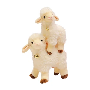 Custom soft sheep lamp plush toy doll manufacturer oem stuffed doll animal toy