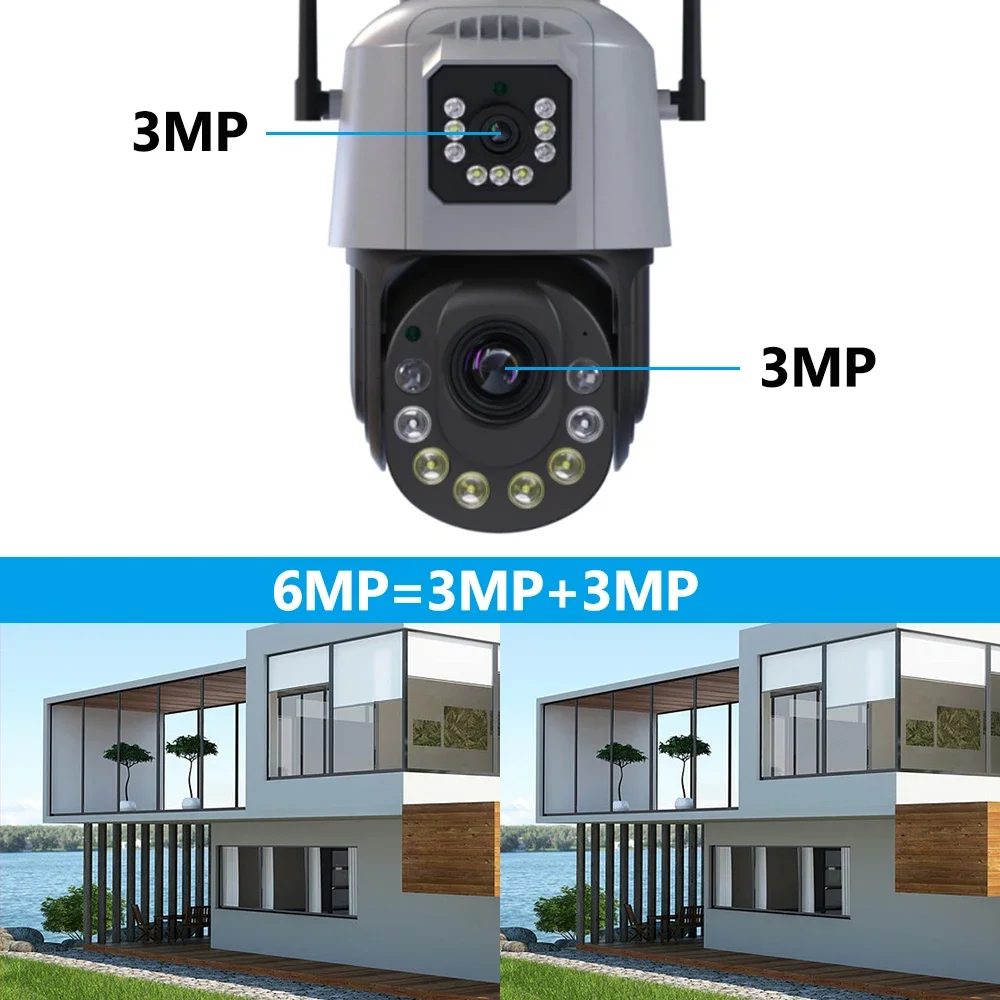 XM Icsee 6mp 36x 18x Optical Zoom Wireless Dual Lens Cctv Camera 36x 18x Optical Zoom 6mp Wifi Dual Lens Ptz Network Camera