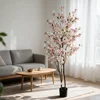 Albero di Ciliegio Artificiale Rosa e Bianco 160 cm con Rami Multipli