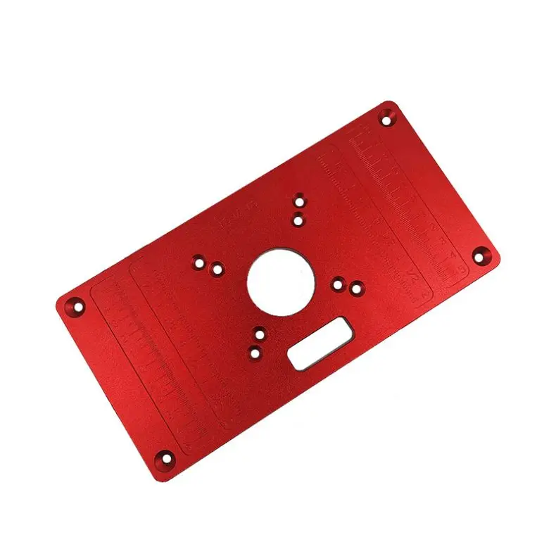 TEBAK W-54 CNC Machining Services Parts 6061 Aluminum Red Anodized CNC Milling Machining Router Insert Plate