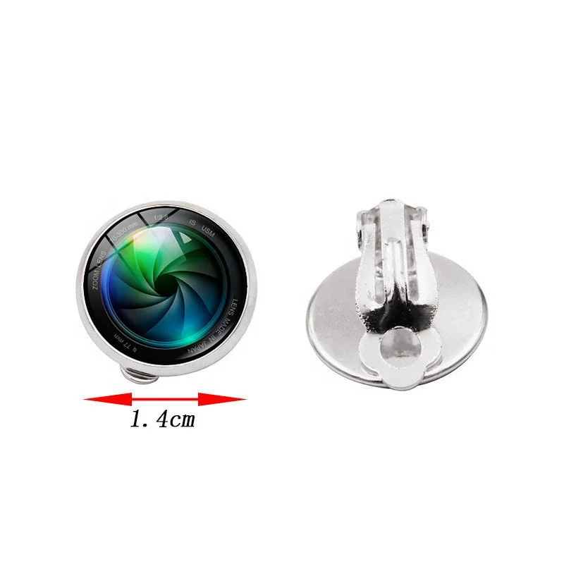 Fashion Fall Funky Creative Jewelry Cheap Time Gem Men's Clip on Earring Hidden Camera Non Pierced Wholesale