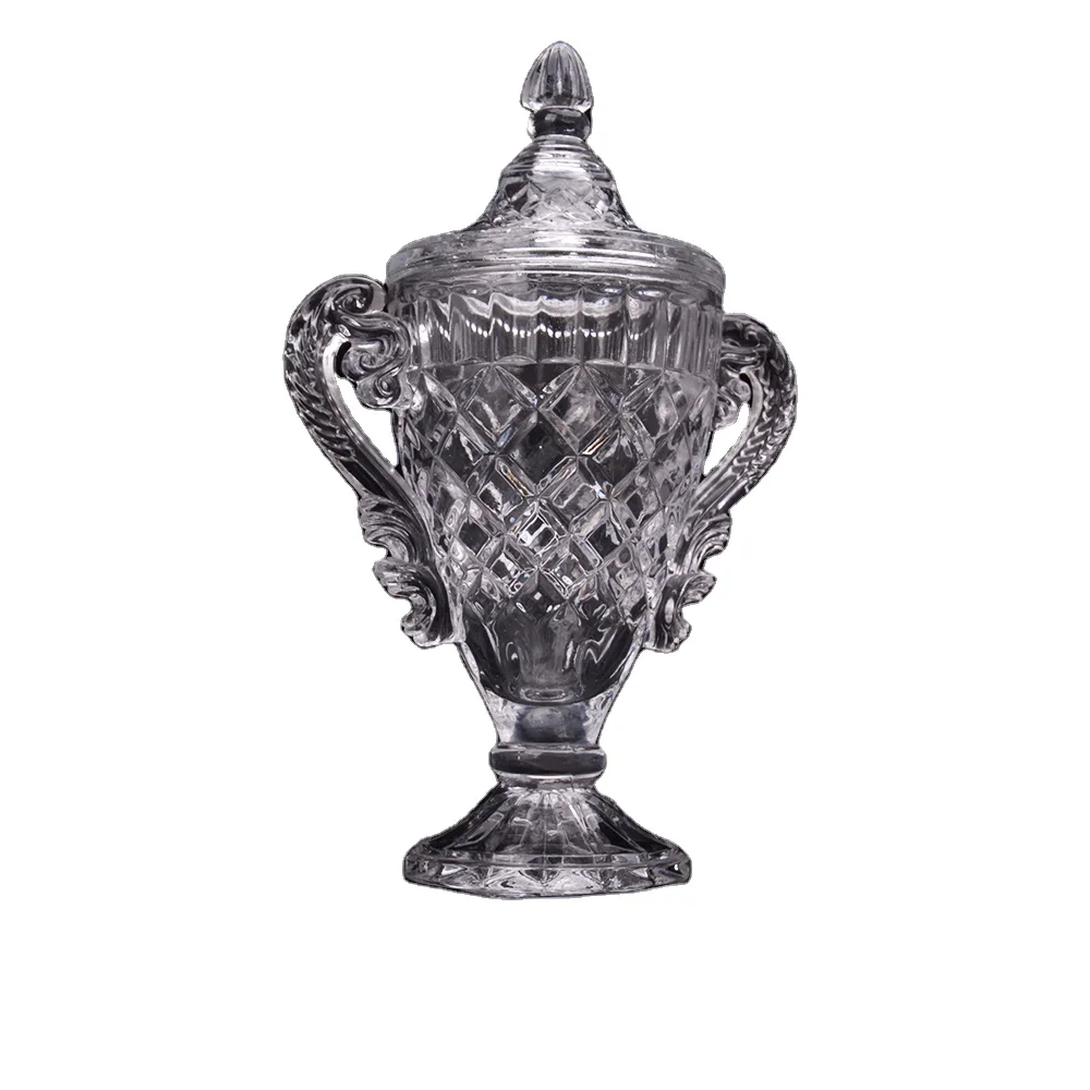 HBL Custom Crystal Blank Trophy Empty Glass Crystal Award Trophy Blank With Base for Business Award