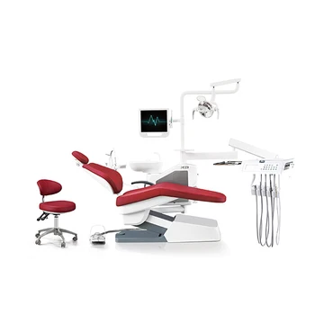 Mobile Type Dental Unit Dentist Chair Dental Chair with LED Lamp