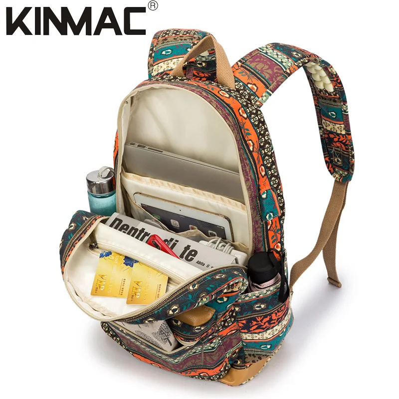 Bohemian Waterproof Laptop Backpack - USB Charging Rucksack  display picture 3