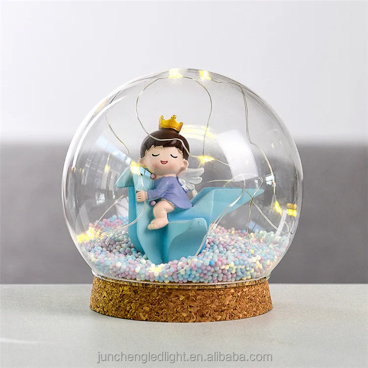 Tiny Snow Globe With Light - Love Gifts