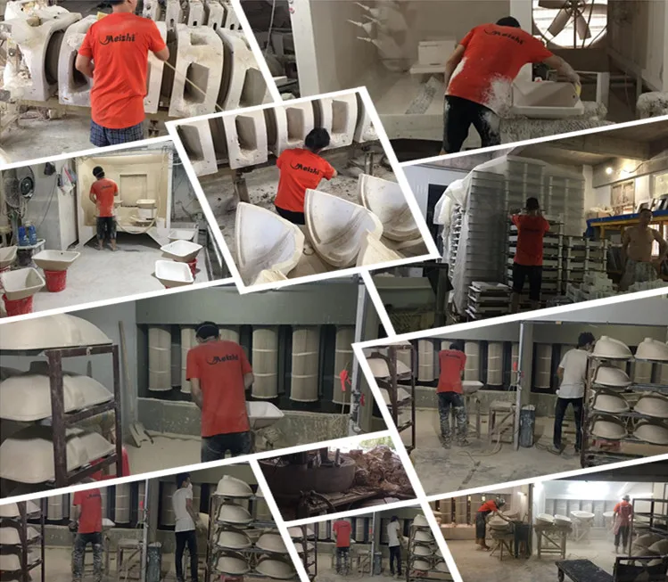 OEM Rectangular Shape Hand Washing Sink Bathroom Porcelain Above Counter Basin Hand Wash Basin Bathroom Vessel Sink