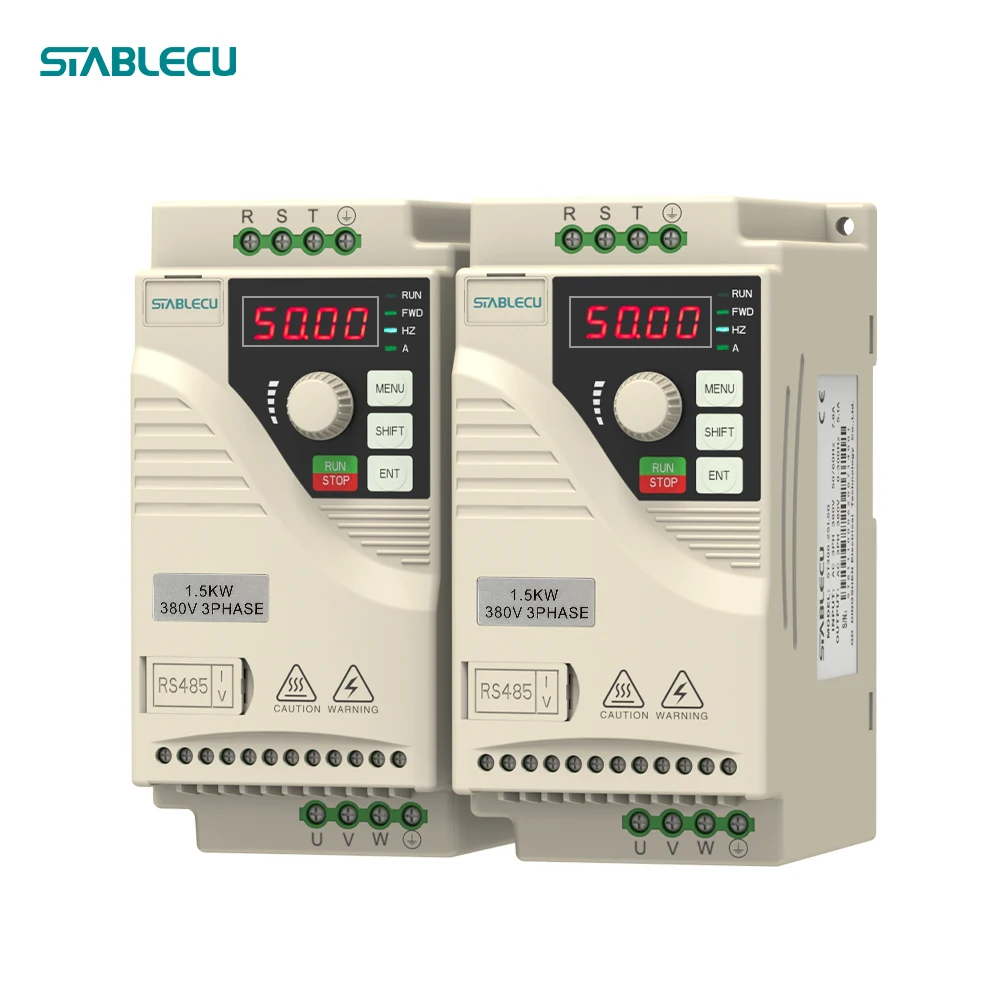 トップ10ブランド STABLECU VFD インバータ＆コンバータ 三相 480V 入力 485 0.75kw 1.5kw 2.2kw ミニ VFD ドライブ 同期モーター用