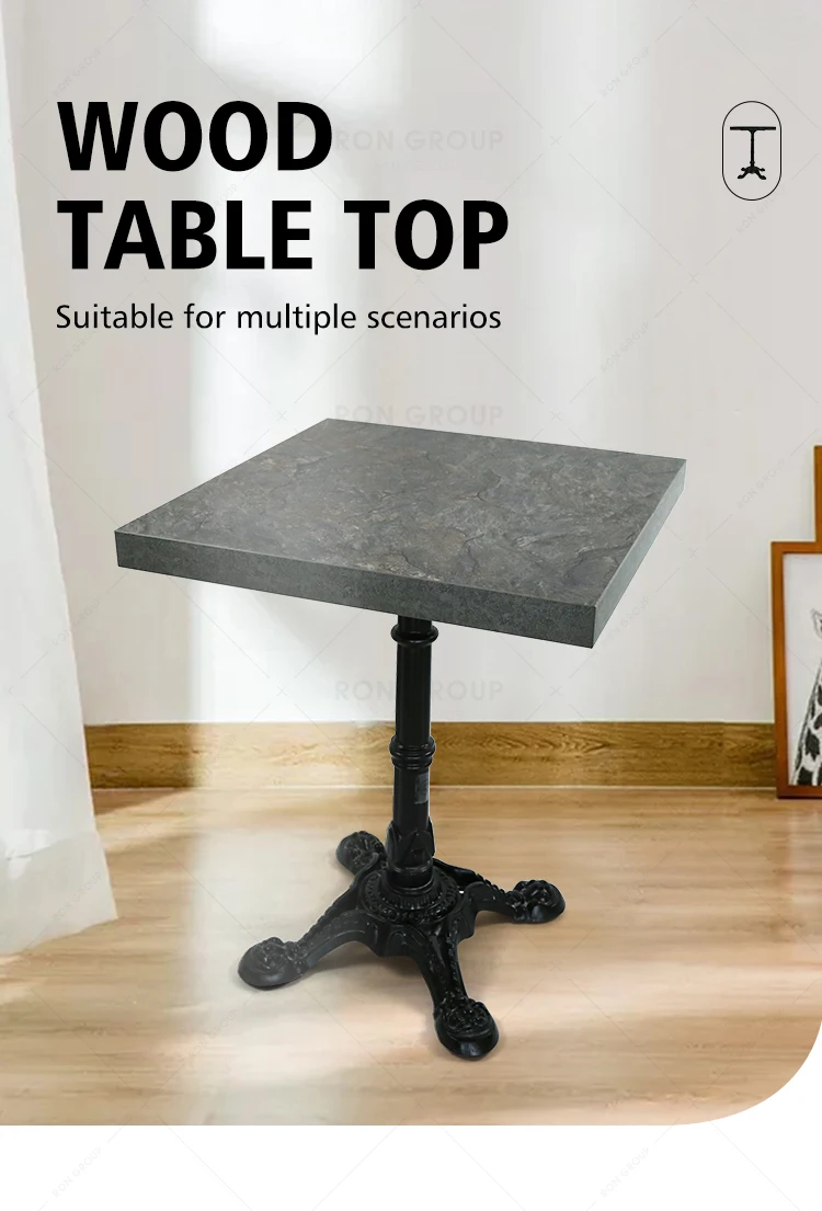 Factory Direct Sale Grey High Quality Cheap Price Mdf Dining Table  for Restaurant