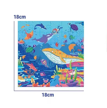 Exercise the baby's cogitive ability and improve the baby's intelligence 36 pieces ocean jigsaw puzzle