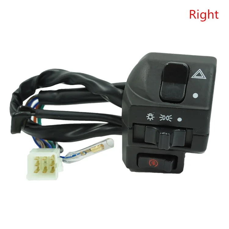 Universal 7/8inch Motorcycle Handlebar Left Side Main Control Switch ...