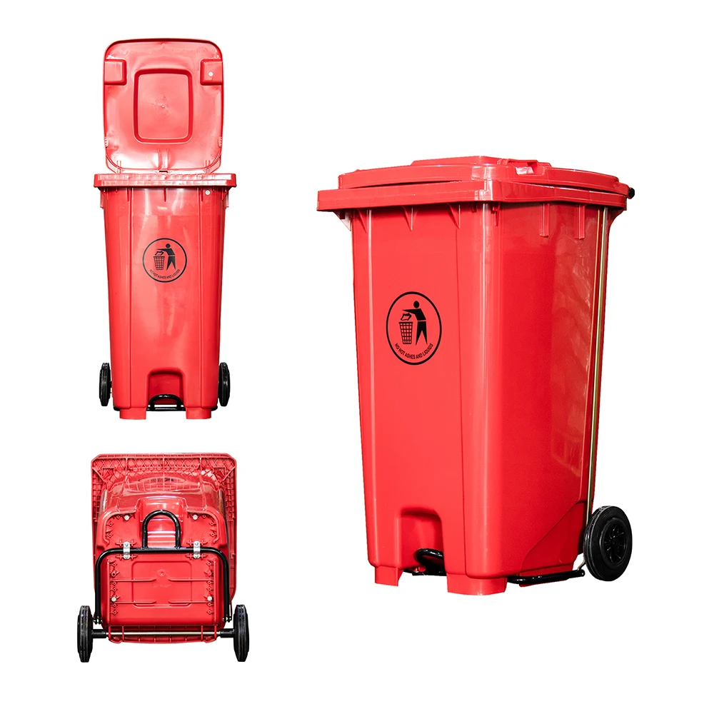 240L Garbage Container Recycle Bin Plastic Trash Can for Outdoor Use Classification Waste Bin With Lid