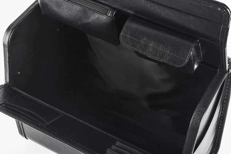 Rolling Briefcase Popular for Business Travelling Men pilot case PVC PU Briefcase With Trolley