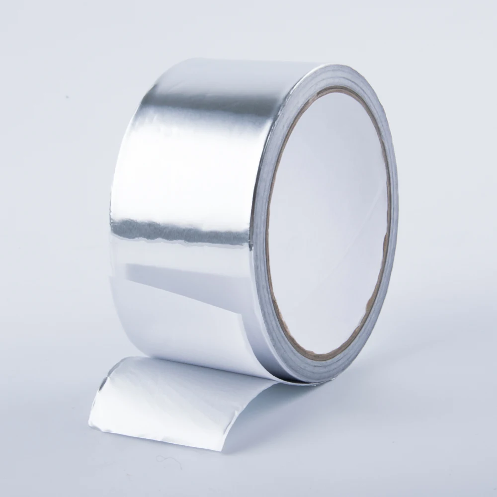 Aluminium Foil Tape Rolls 50/75/100mm x 45m Silver Self Adhesive Heat Insulation 
