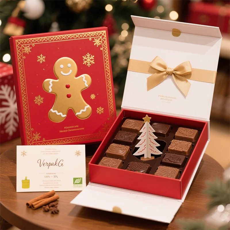 Custom Waterproof High-End Eco-Friendly Paper Packaging Boxes for Holiday Birthday Gifts Chocolate Potato Chips Sponge Liner