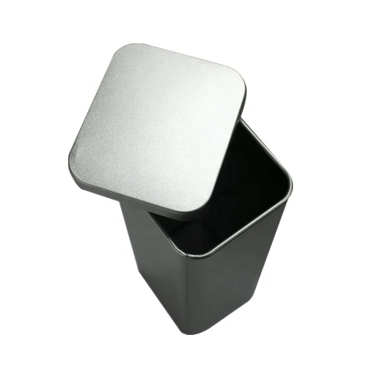 Plain or Custom Brand Tea Packaging Tin Box Metal Tin Boxes for Tea Storage Metal Tinplate Tea Caddy Airtight Plug Lid