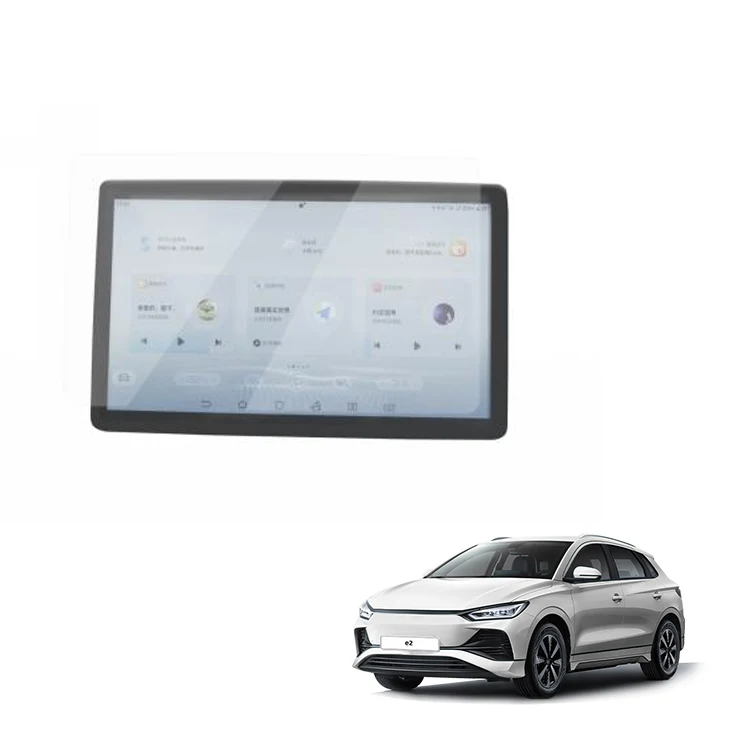 واقٍ زجاجي للملاحة مقاس 12.8/10.1 بوصة لملحقات BYD E2 زجاج معزز واقٍ شاشة زجاجية معززة لإكسسوارات داخلية للسيارة