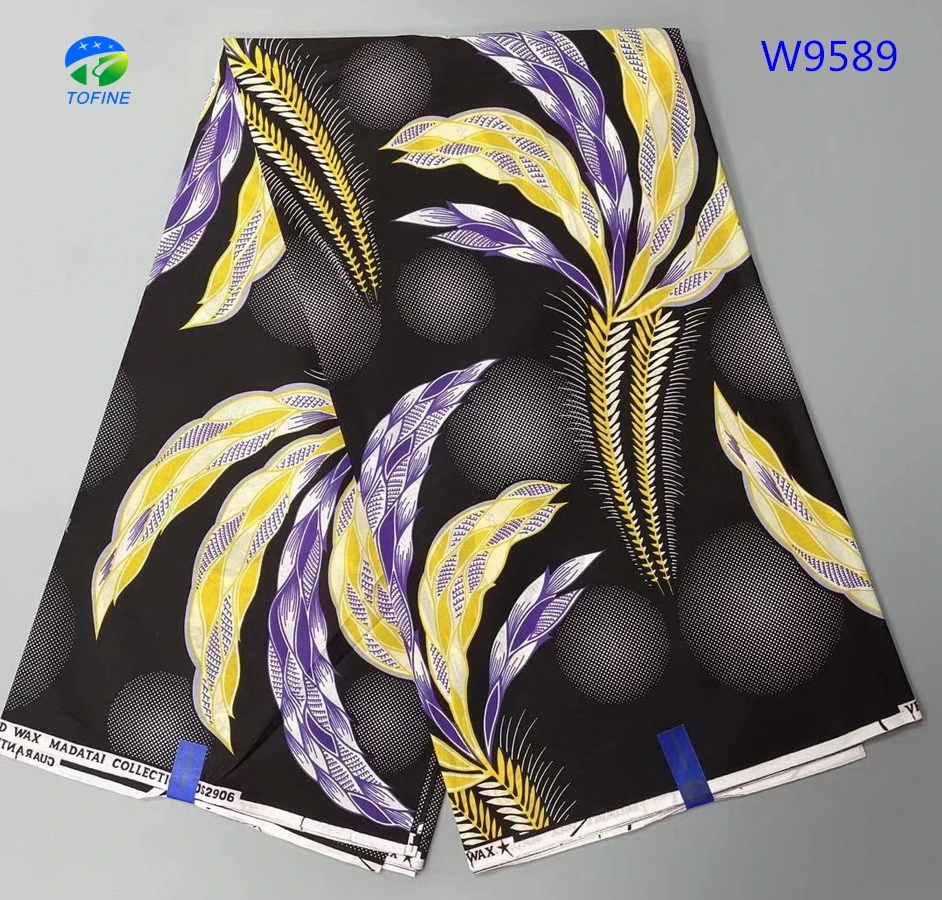 Оптовая продажа, Африканские Восковые принты, новейшая 100% хлопковая восковая ткань, 6 ярдов для свадебной церемонии