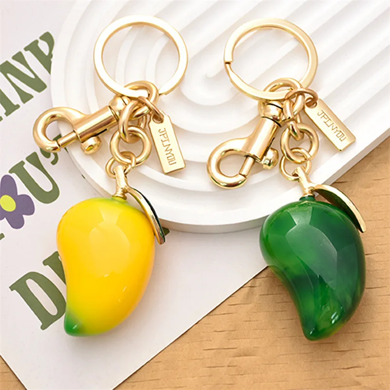 Mengda High-Quality Resin Cartoon Fruit Keychain Pendant
