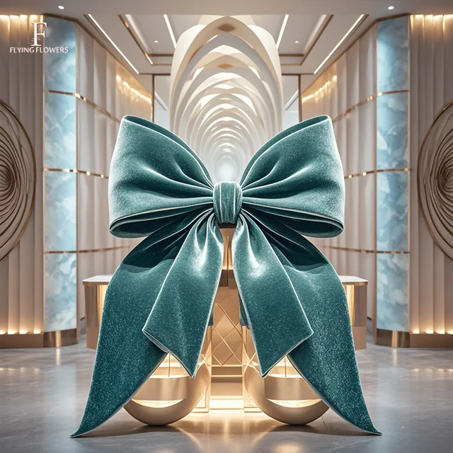 FLYING FLOWERS Gold Strass Paper Flowers Weihnachtsbaum Serviettenringe Cake Ribbon Bows Velvet White Giant Bow Valentine's Day