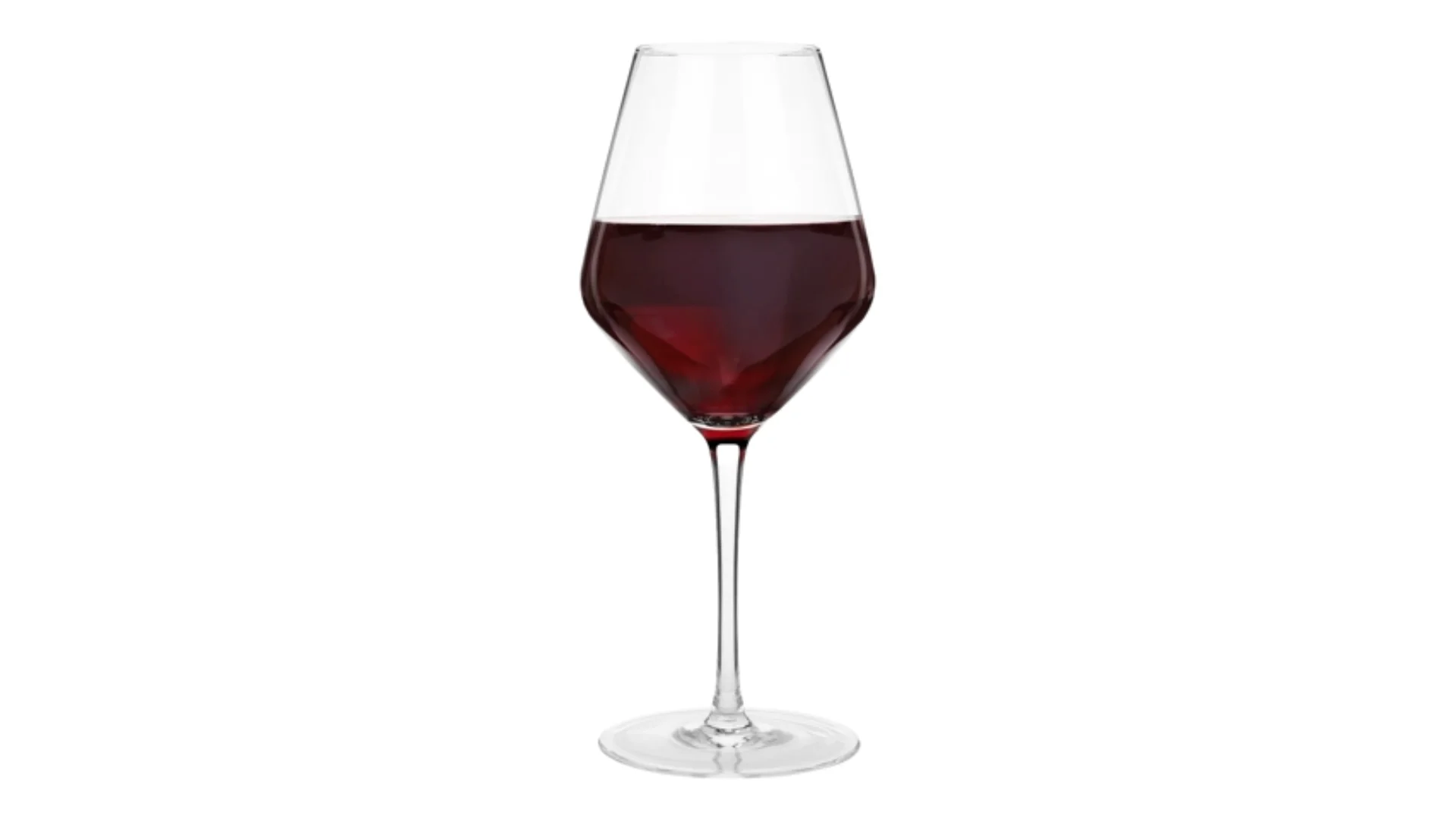 Custom Logo High Quality Clear Household Wine Glass Long Stem Red Wine