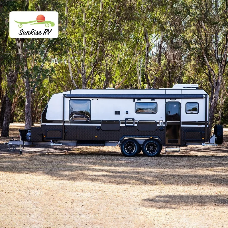 SUNRISE Rv Camper Caravan Australian Standard High Quality Motocross Trailer Overland Trailer 5 Berth Caravan