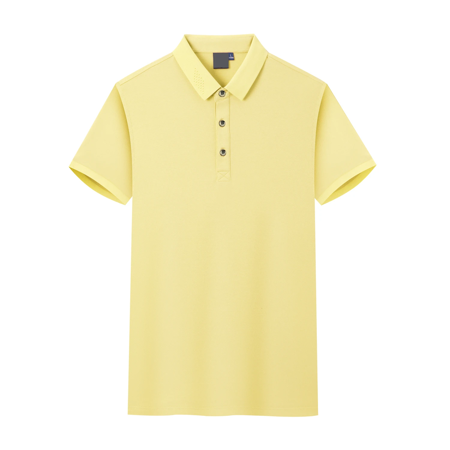 Summer New Ice Cotton Custom Lapel Short Sleeve Men's T-shirt Solid Color Ice Silk Golf Custom Polo 