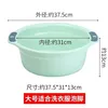 อ่างล้างหน้าสีเขียวอ่อนแบบมีหูจับคู่ [ขนาดใหญ่]
