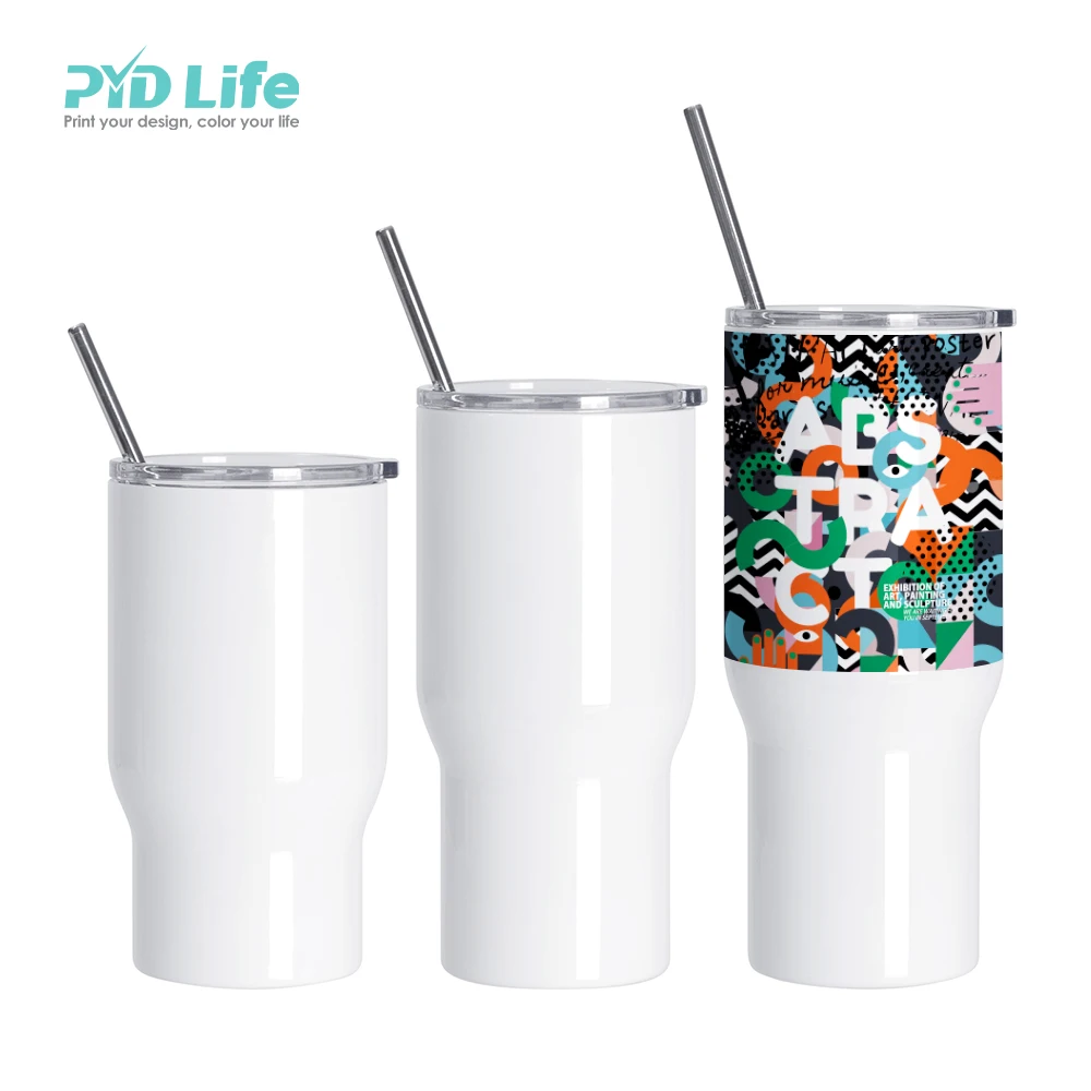 PYD Life 17 oz 25 oz 30 oz Custom Stainless Steel Blank Sublimation Sport Water Bottles Tumblers Wholesale Bulk with Straw Lid