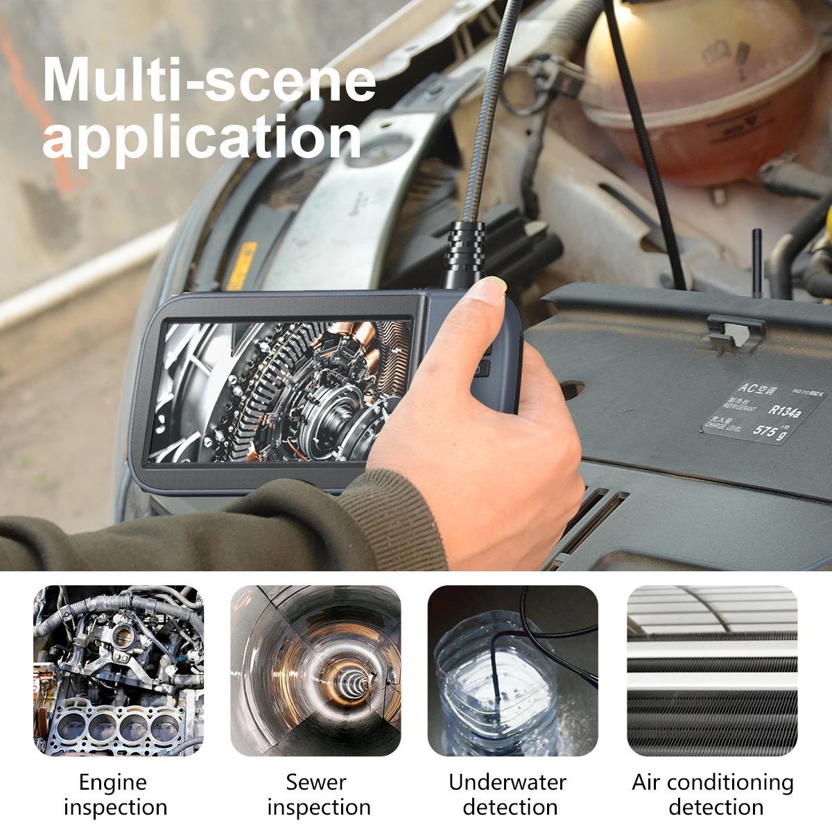 Handheld Borescope Inspection Camera Cavity Wall Machine Vision Camera