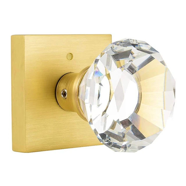 Satin Brass Bedroom And Bathroom Privacy Door Knobs Lock Interior