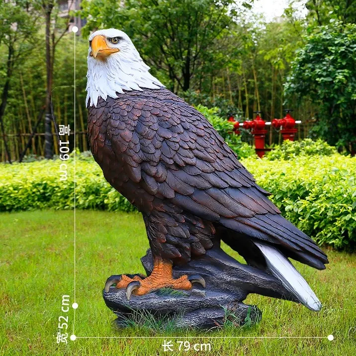 イーグル装飾 鷹のフィギュア 装飾的な巨大動物像 鳥のフィギュア