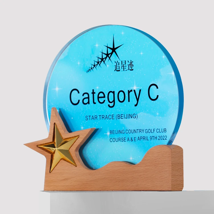 product wholesale professional wooden plaques awards color printing custom crystal trophy-34