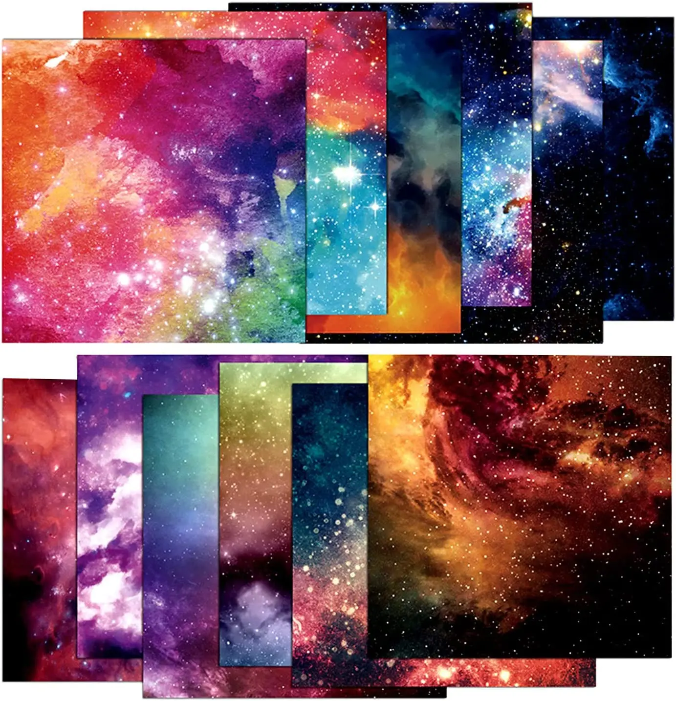 Односторонний Печатный картон с изображением звездного неба 12 дюймов x бумажные принадлежности для изготовления открыток декоративный фон творчества