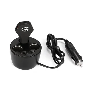 Factory Price 3 Cig Hole 100W Car Cup Charger Holder Portable Charger