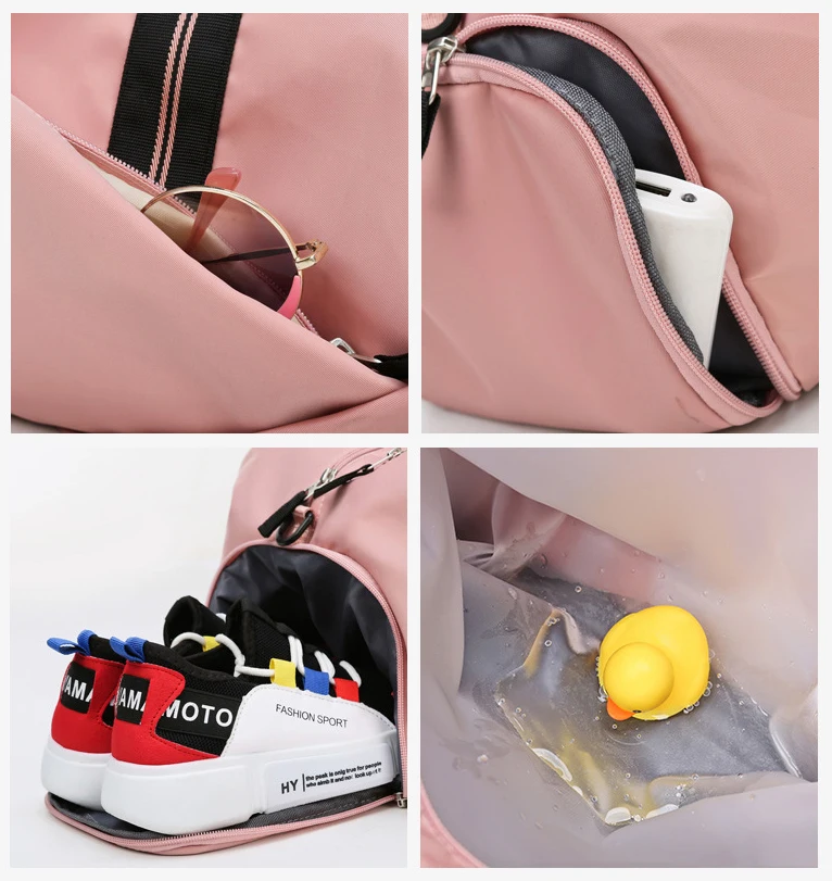 Dry Wet Separation Weekender Overnight Luggage Sports Yoga Duffel ...