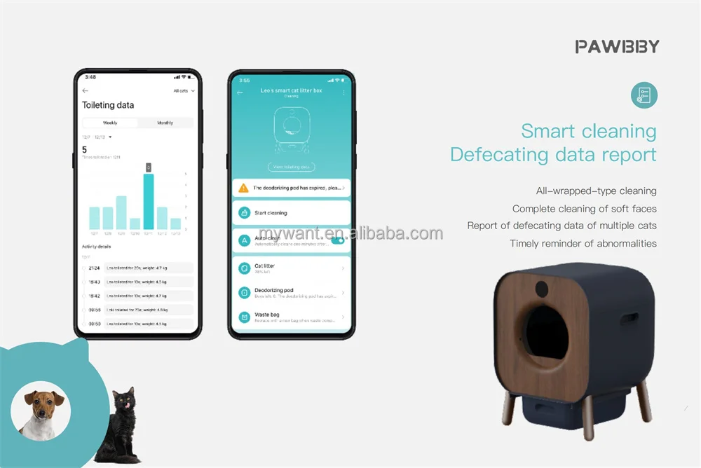 Xiaomi Pawbby Modern Home Style Smart Selfcleaning Cat Litter Box
