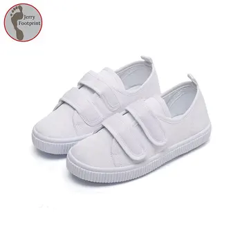 Cheap Boy Girl Children Casual Shoes Wholesale Kids White Canvas Shoes